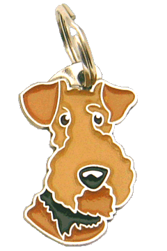AIREDALE TERRIER <br> (pet tag, engraving included)